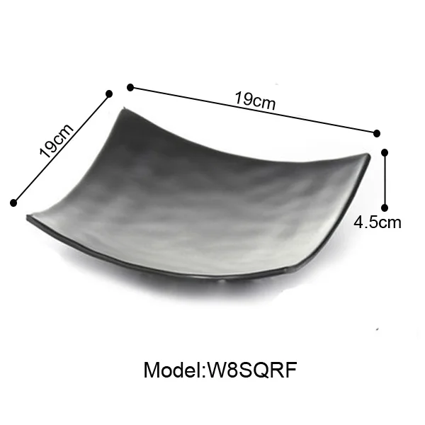 W8SQRF Квадратная тарелка для суши, японская посуда, тарелка для закусок, оригинальное холодное блюдо, тарелка А5, меламна, столовая посуда, тарелка - Цвет: W8SQRF