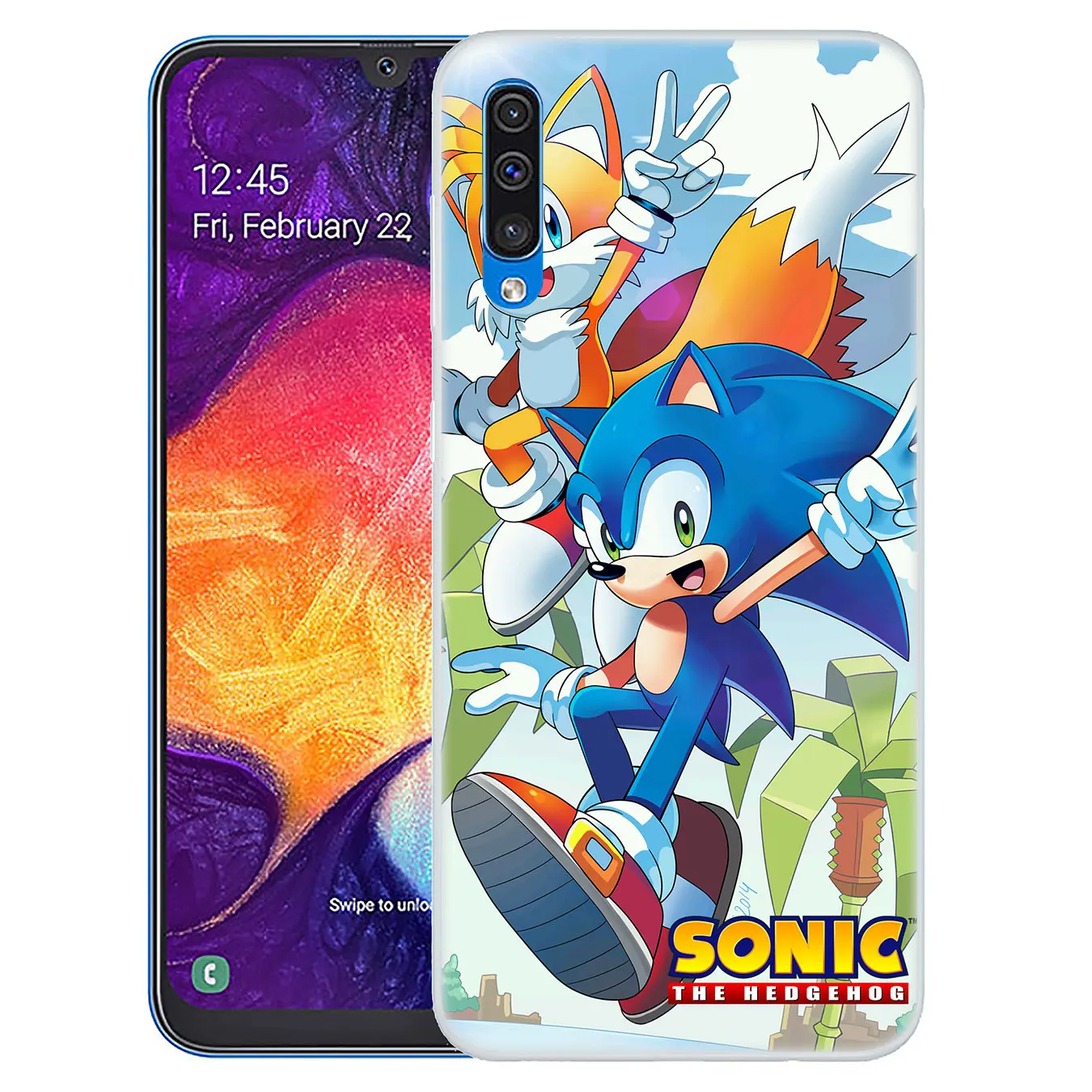 Жесткий чехол серии Соник Ежик для Samsung Galaxy A10 A20 A30 A40 A50 A60 A70 M40 M30 M20 M10