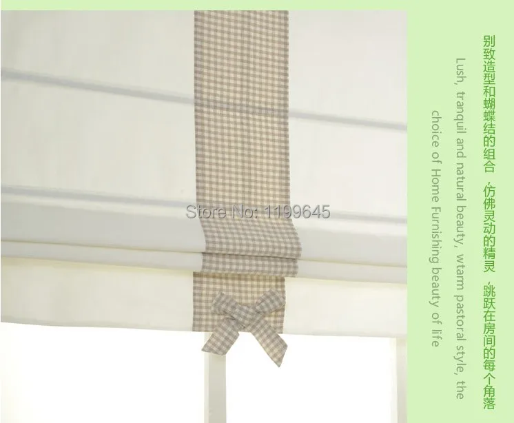 Занавески в комплекте Новое поступление плотные полосатые римские шторы из льна