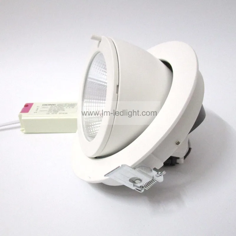 Dimmable led утопленное освещение 20 Вт Bridgelux COB светильник iluminacion techo Бесплатная