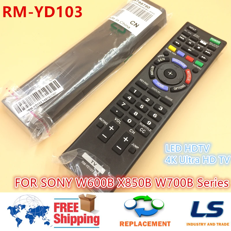 Пульт дистанционного управления RM YD103 для SONY W600B X850B W700B серия LED Ultra HD TV KDL32W700B KDL40W590B