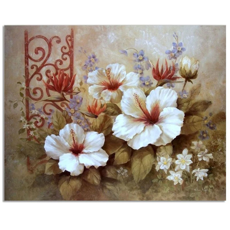 

3D Field Flowers DIY Square Crystal Rhinestone Diamond Embroidery Pasted Paintings Diamond Mosaic Needlework Pictures