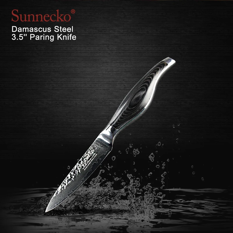 SUNNECKO Профессиональный 6 ''шеф повар 3 5'' сравнивая Ножи Дамаск японский VG10