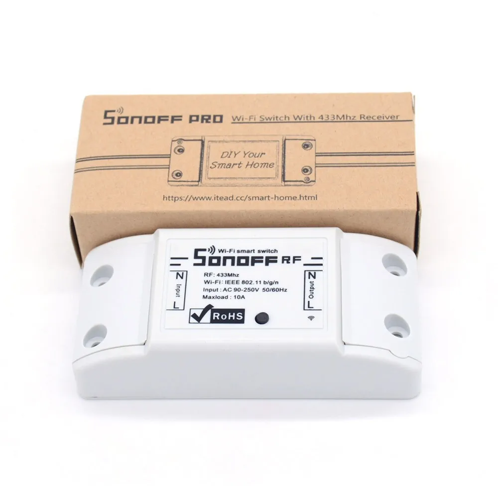 ITEAD sonoff Wi-Fi Беспроводной Дистанционное управление DIY Smart Switch rf433 универсальный
