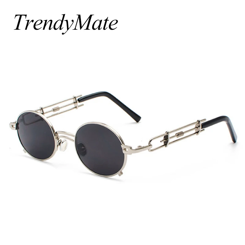 2018 классические солнцезащитные очки в стиле панк для мужчин и женщин маленькие