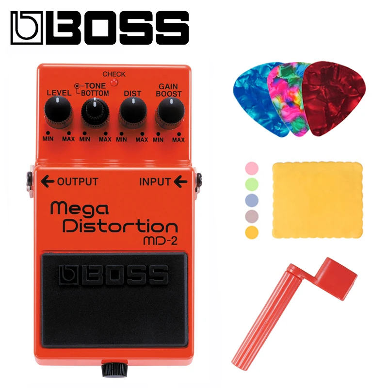 Boss MD 2 Mega педаль эффектов с модуляцией искажения медиаторами полировочной тканью