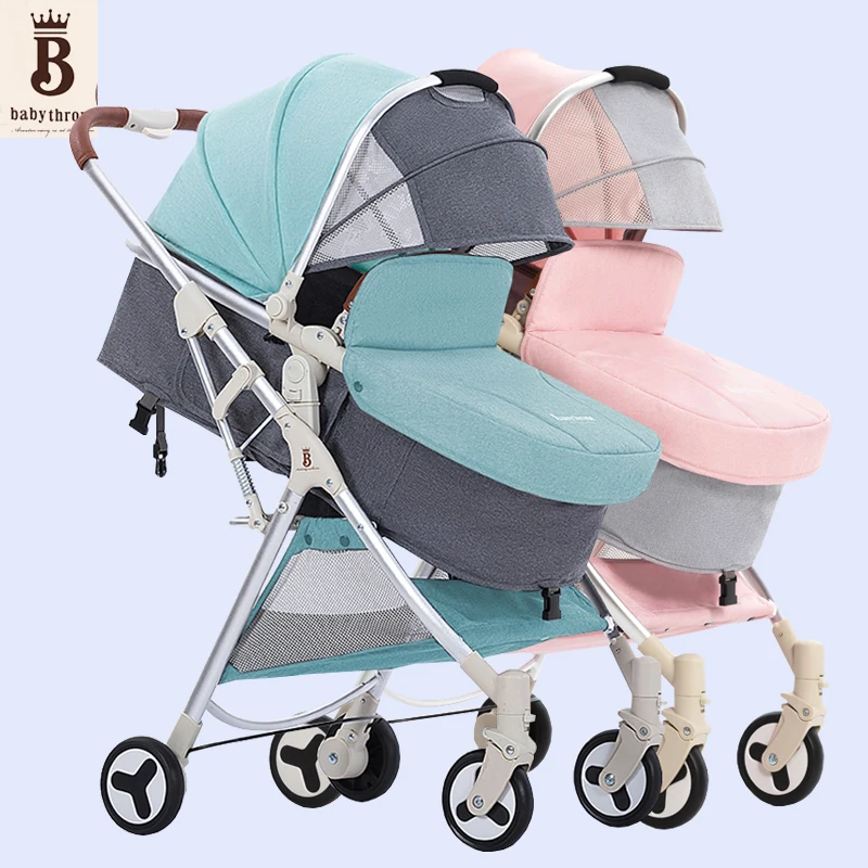 Коляска Bugaboo Donkey buggy, брендовая, с высоким видением, двойная коляска, легко складывается и может лежать, высокое качество, рама из сплава, Ландшафтная коляска - Цвет: Синий