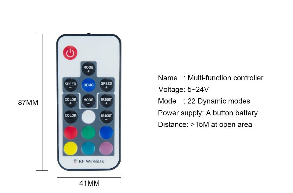 5 V-24 V USB RGB светодиодный пульт дистанционного управления RF ИК 3 17 с 24-мя клавишами RGB светодиодный диммер 4 Pin USB Интерфейс относится к 5050 2835 3528 цветная(RGB) Светодиодные ленты