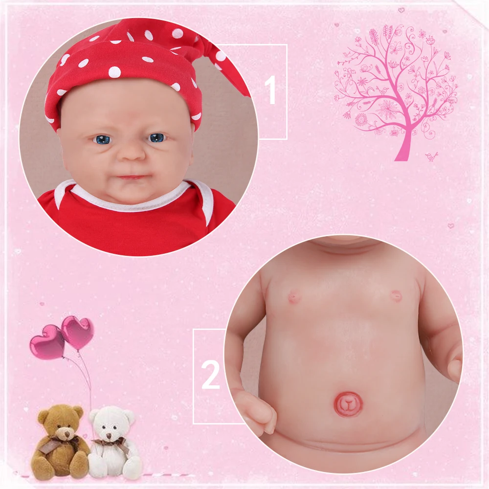 IVITA WG1512, 36 см, 1,65 кг, полностью силиконовая кукла-реборн с 3 цветами, Реалистичная игрушка для девочек, детская одежда
