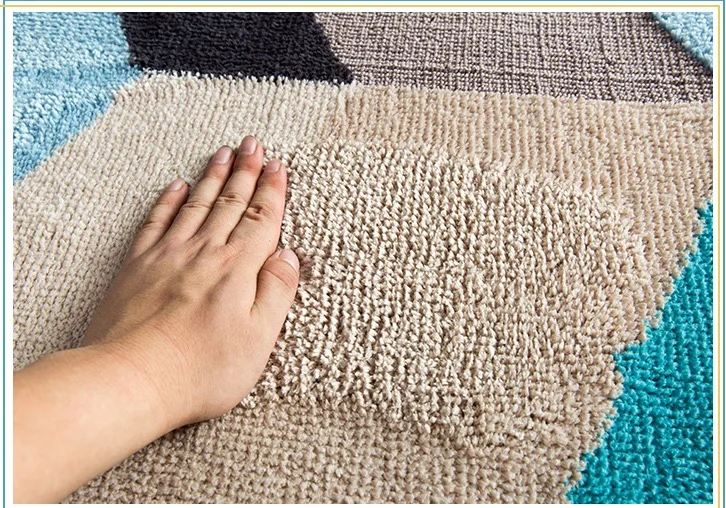 Диван с геометрическим рисунком ковровое покрытие синий коврик для ног двери