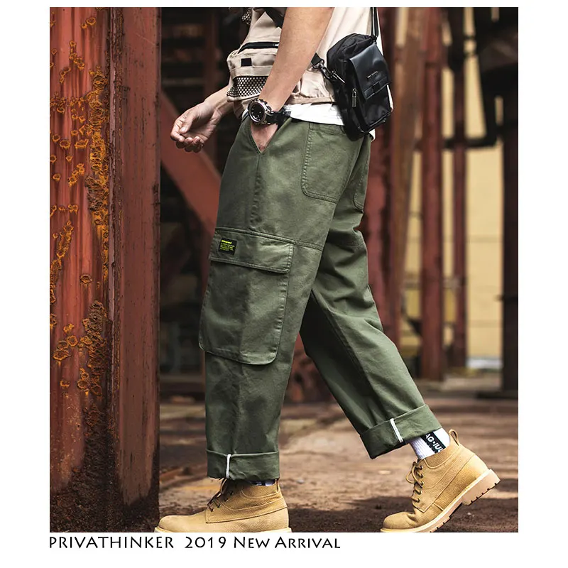 Privathinker 2019 весенние забавные шаровары карго уличная японская хип хоп мужские