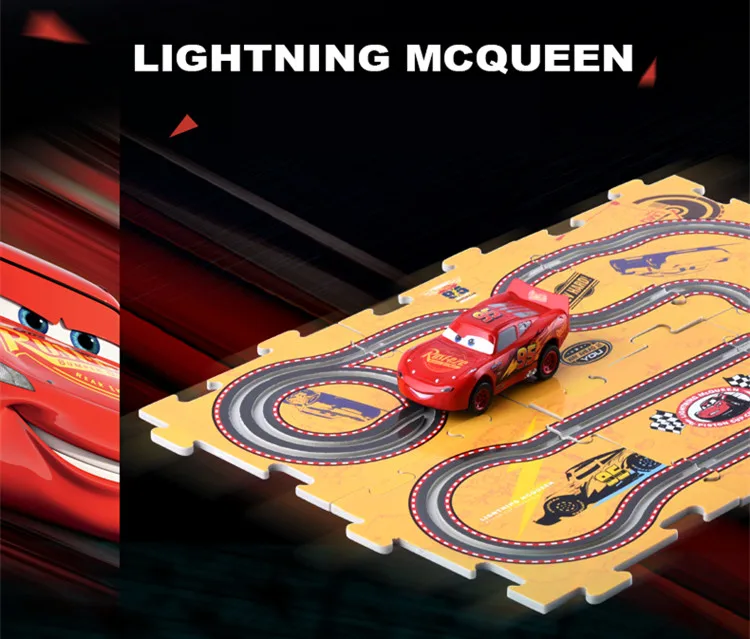 Disney Pixar Cars 3 слота автомобиля Джексон Strom Cruz 1 шт. электрический трек Автомобили Маккуина игрушка для детей С 10 шт. треков DIY