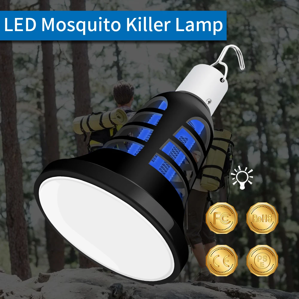 USB Led комаров убийца лампа E27 домашний ночной Светильник 220V photocatalys ловушка для