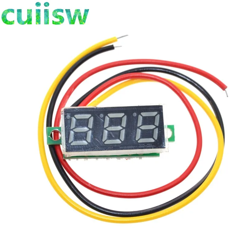 Цифровой вольтметр DC с головкой светодиодный цифровой DC4.5V-30V 0 28 дюйма Мини 0-100 в
