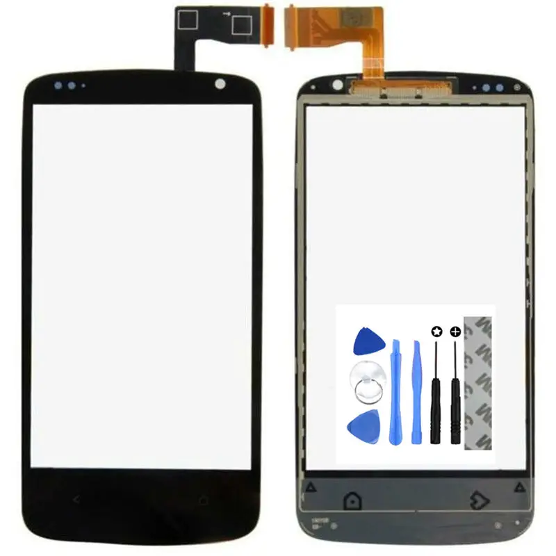 Черная передняя Сенсорный экран планшета Стекло объектив для HTC Desire 500 506e