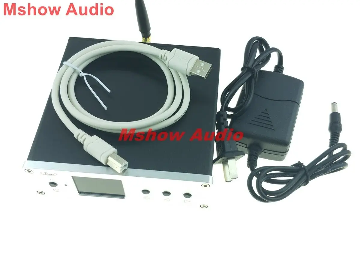Ustars двойной ES9038Q2M DAC аудиодекодер XU208 XMOS USB I2S поддержка DSD 256 TFT ЖК дисплей +