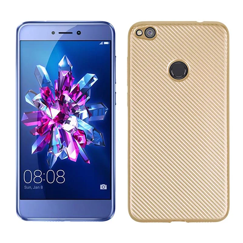 углеродные волокна узор силиконовый чехол на huawei honor 8 lite чехлы мягкий