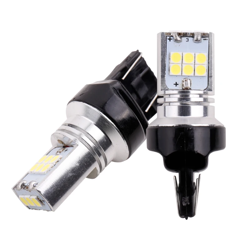 2 шт. нет Hyper Flash 7443 светодиодный Canbus 21 Вт W21/5 Вт T20 3030 15 Переключающийся белый красный светодиодный лампочка для стоп-сигнал поворот сигнальные огни 12 В