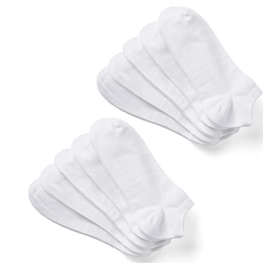 10 пар мужские однотонные хлопковые повседневные профессиональные спортивные