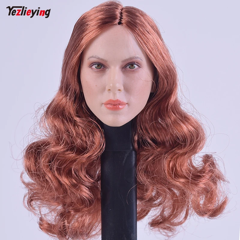 

Custom 1/6 Scale Head Sculpt For Hot Toys Body GACTOYS GC002A Red Curls Hair W Mole for 12 Inch Figure TTL Doll Toys
