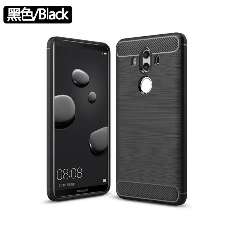 Newest Armor Case For Huawei mate 10 pro Cover Carbon Fiber Shockproof Slim Soft Silicon |