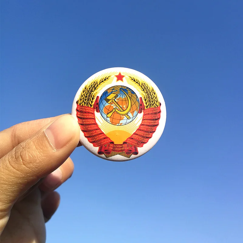 Nengdou T2 флаг СССР Советский знак CCCP русская медаль военный Сталин эмблема Pin 23