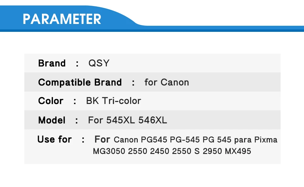 CMYK Supplies 2 шт PG545 CL546 XL Замена чернильных картриджей для Canon PG-545 pg 545 CL-546 для Canon IP2850 MX495 MG2950 MG255