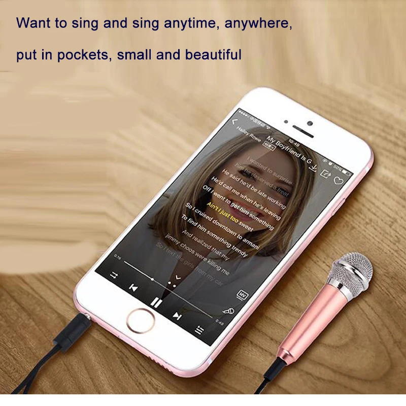 New 1pcs Mini 3.5mm Wired Microphone for Mobile Phone Tablet PC Singing speech | Электроника