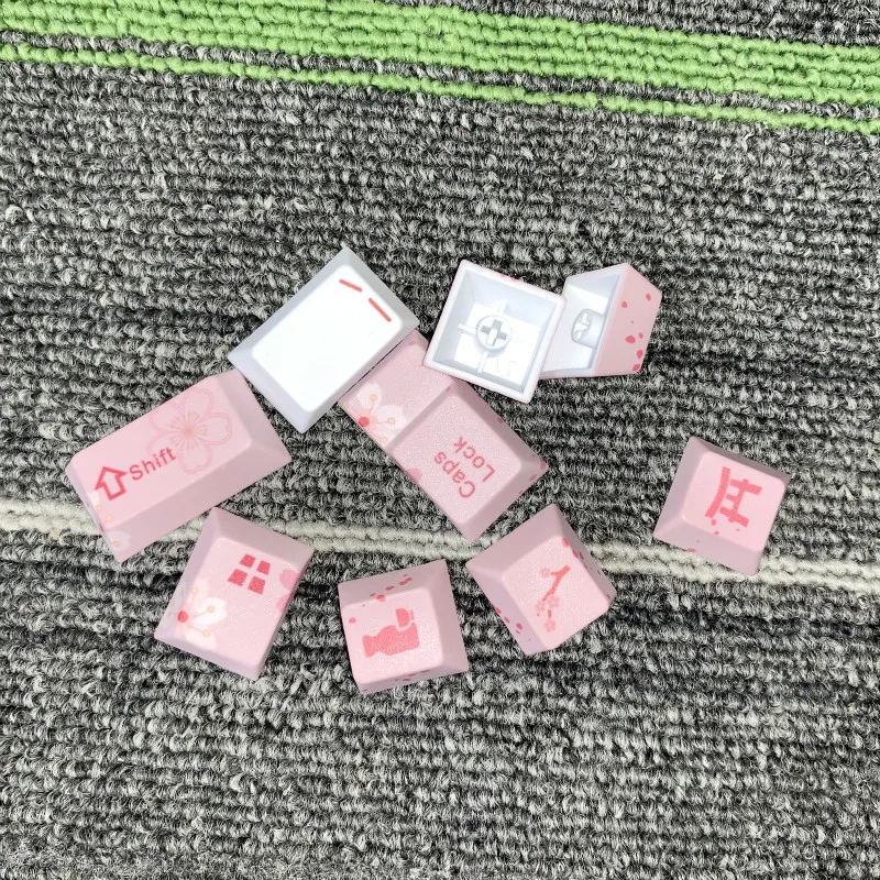 Cherry Blossom Keycaps полный комплект механическая клавиатура PBT 5 лицо краситель