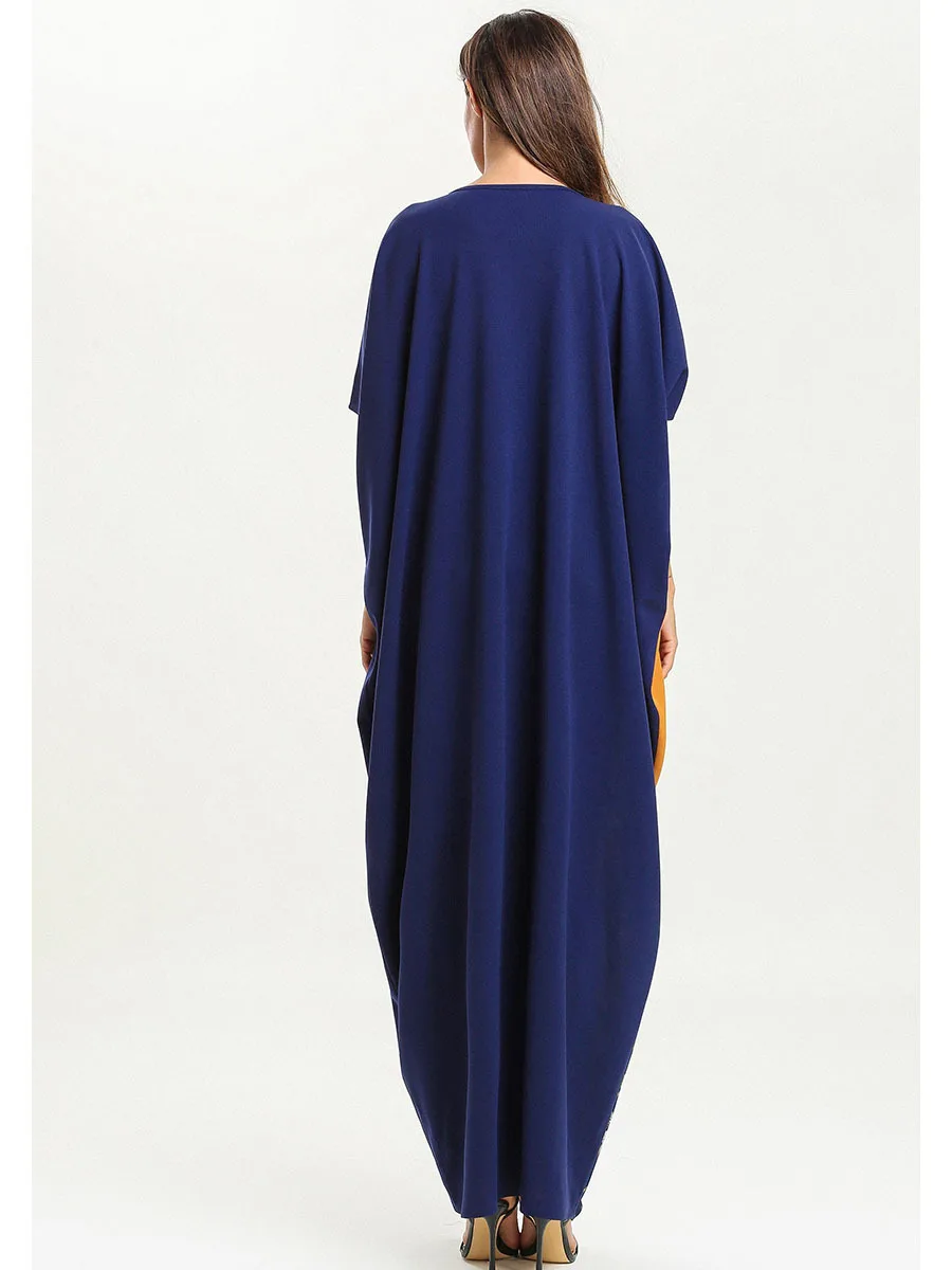 Длинное платье-кимоно с рукавом летучая мышь | Женская одежда