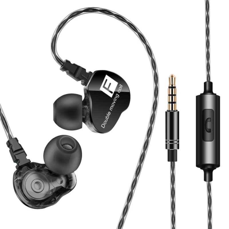 F910 Wired Earphone In-Ear Sport Bass Sound Earphones with mic Hifi Earbuds For xiaomi iPhone Huawei | Электроника