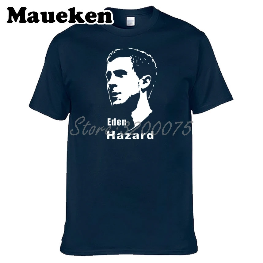 Мужская футболка Челси Eden Hazard 10 Fun с изображением гитары футболки из 100% хлопка