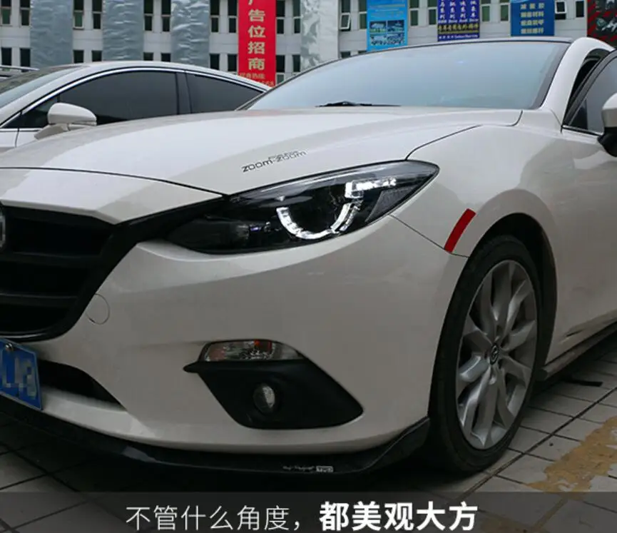 Светодиодный ные фары для Mazda 3 Axela 2014 2016 светодиодный двойные ксеноновые линзы