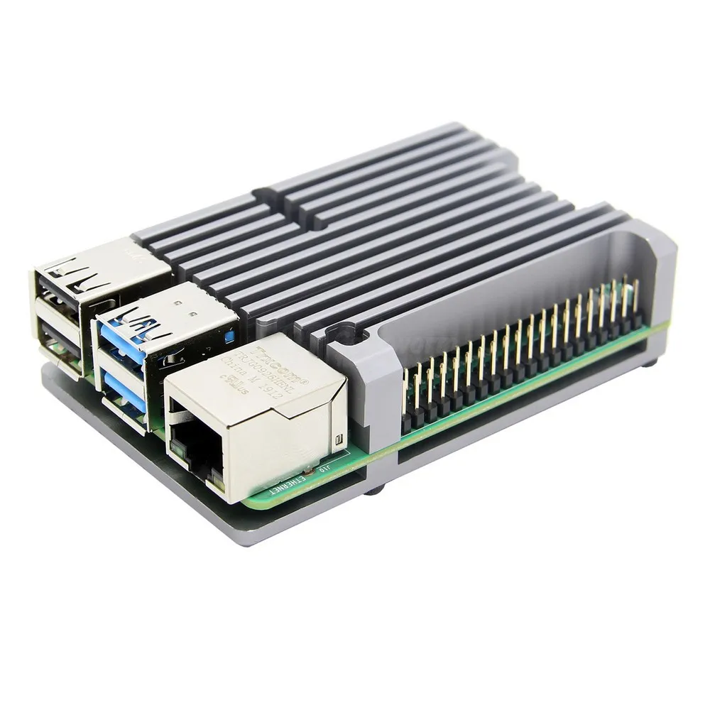 Raspberry Pi 4 Passive Cooling Case 4B Armor Aluminum Alloy Case/ Metal Enclosure Heat Dissipation for Model B | Компьютеры и офис