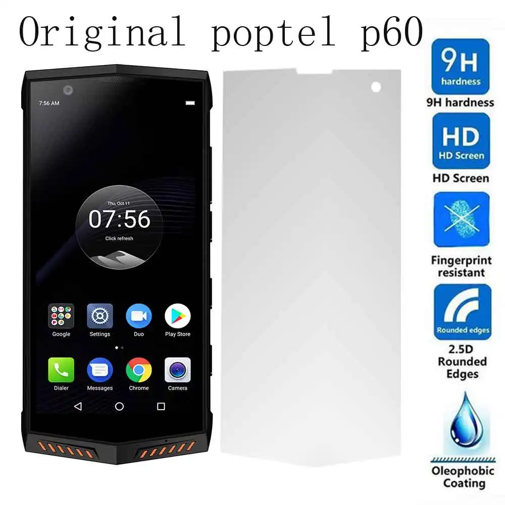 Оригинальное закаленное стекло POPTEL P60 для 2.5D 9H защита экрана Оригинальная