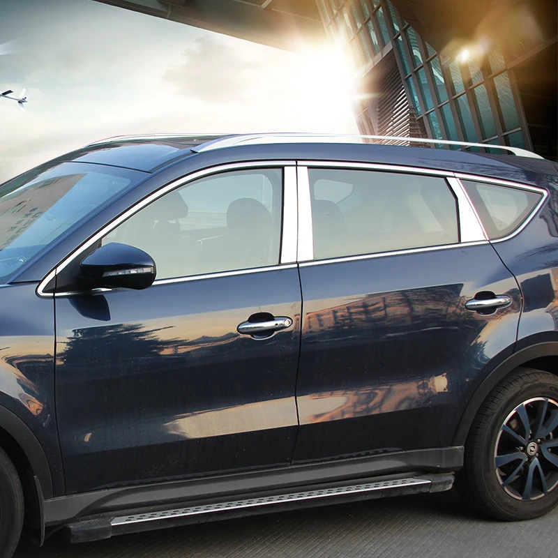 6 шт. для dongfeng DFSK 580 средняя колонна хромированная декоративная Глянцевая нержавеющая сталь