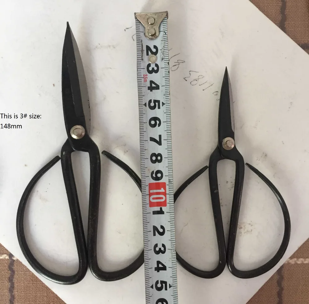

2pcs lot 148mm high quality carbon steel scissors forged household tailor cutting shear bonsai tool silver rivet zhangxiaoquan