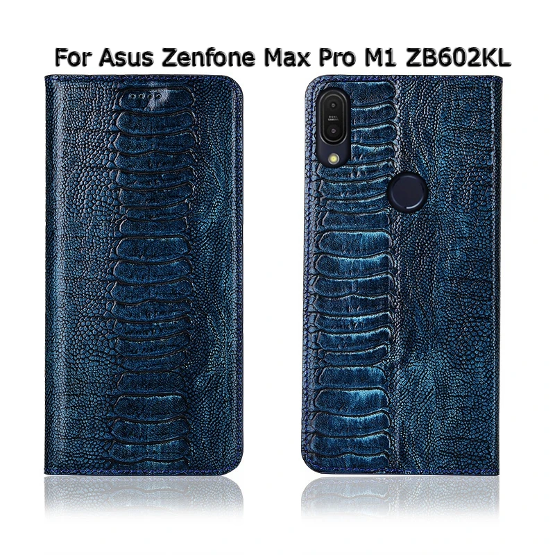 Топ из натуральной коровьей кожи Магнитный чехол для Asus Zenfone Max Pro M1 ZB602KL ZB601KL подставка Флип Ретро чехол для телефона