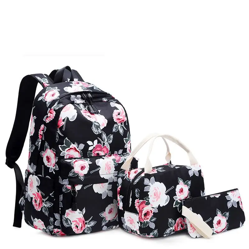 Высококачественный студенческий Детский Школьный Рюкзак Bookbag 3 шт./компл.