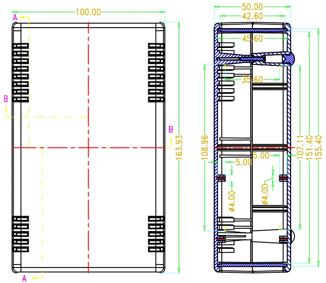 Бокс для управления электроникой szomk из АБС пластика (1 шт.) корпус работ с