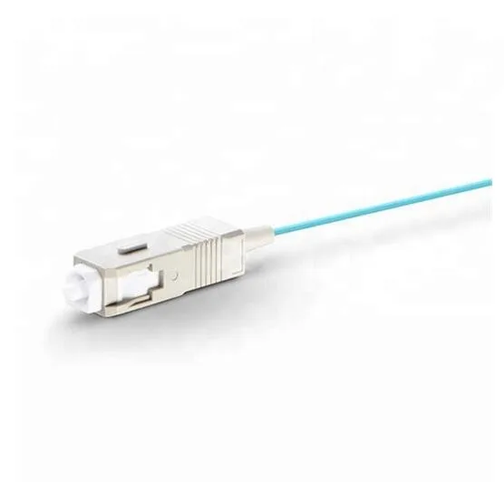 

50PCS LC APC OM3 Multimodal fiber optic Pigtail Simplex Optical fiber pigtail LC 0.9MM fiber optic cable