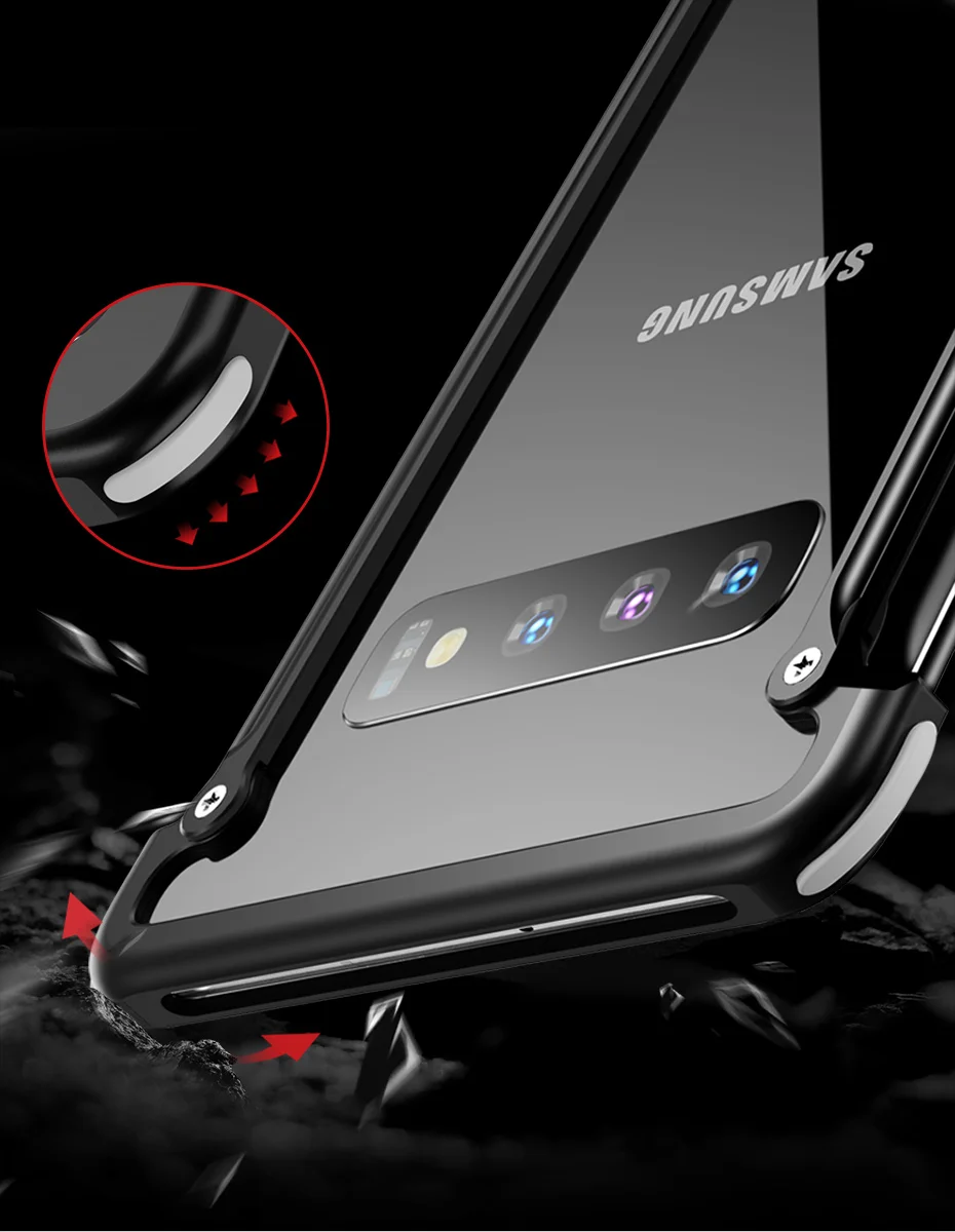 OATSBASF оригинальная подушка безопасности металлический корпус для samsung S10 серии оболочка персональная оболочка металлический бампер оболочка