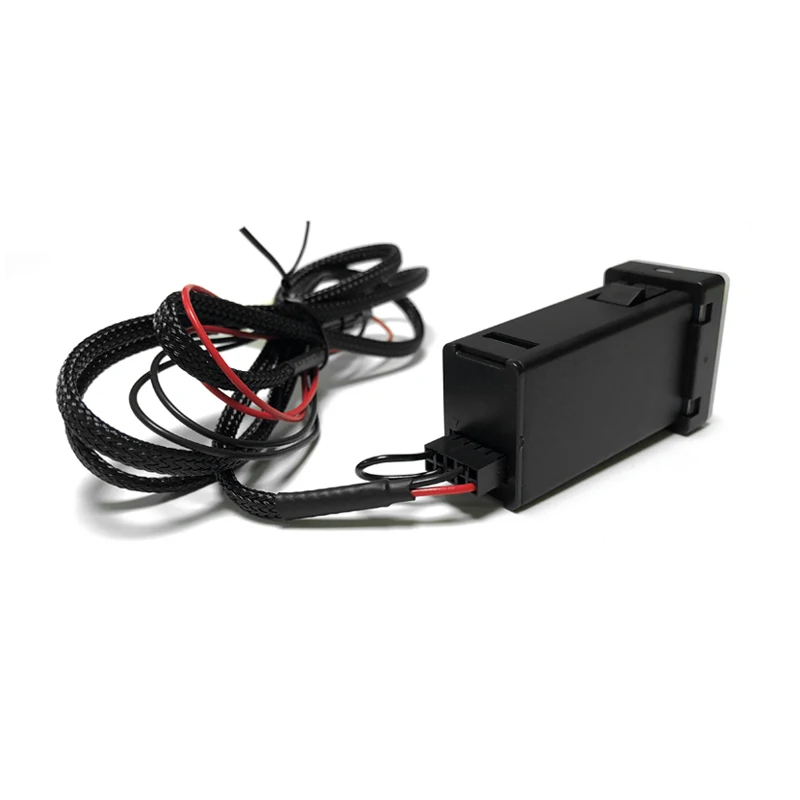 Зеленый светодиодный адаптер с двумя usb-портами для быстрой зарядки для Toyota Corolla Camry Yaris Highlander Vios Prado RAV4