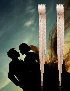 Серьги с кисточками новые длинные серьги золотые серебряные и черные цвета