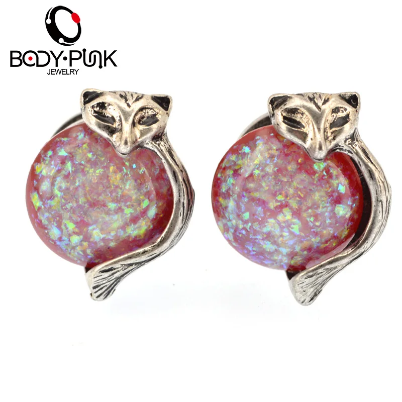 Перфорированная шнековая вилка в стиле панк с лисьим покрытием шнековые затычки