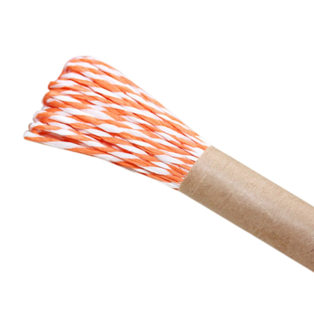 Orange 10 м поделки из шпагата веревочный шнур витой Бумага Craft пользу Подарочная упаковка нить вырезок приглашения украшения 11 Цвета - Цвет: Orange