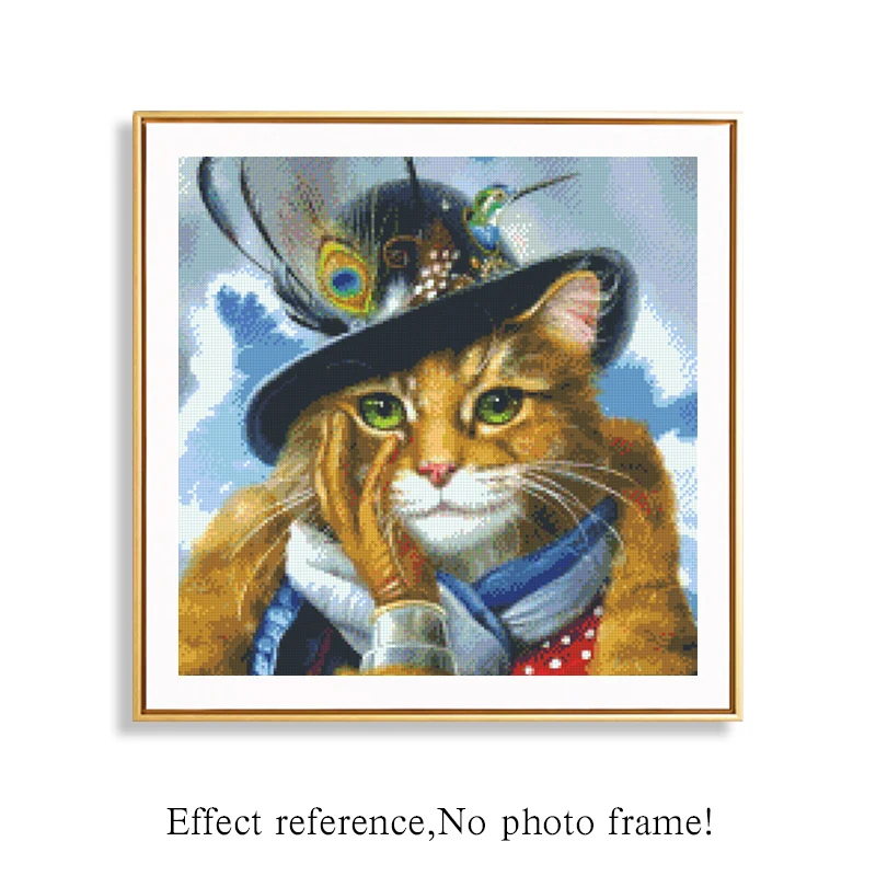 

Diamond Embroidery Full Display Cat Diamond Painting Cartoon Animals Picture Of Rhinestones Diamond Mosaic Wall Decor