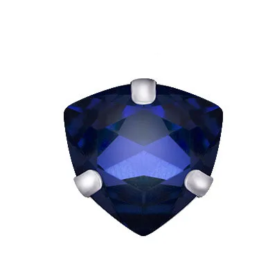 Royalblue Заводская Распродажа 12 мм Толстая треугольная форма высокое качество плоские стеклянные кристаллы пришить коготь стразы, Diy аксессуары для одежды - Цвет: Royalblue