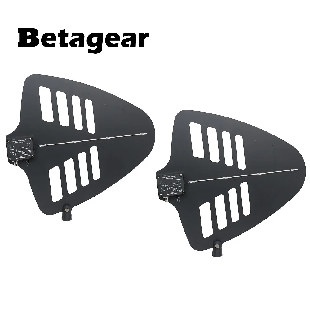 Betagear 2-Piece активная направленная антенна UA848 4 Переключатель усиления(470-960 МГц) усилитель сигнала для uhf беспроводной микрофон