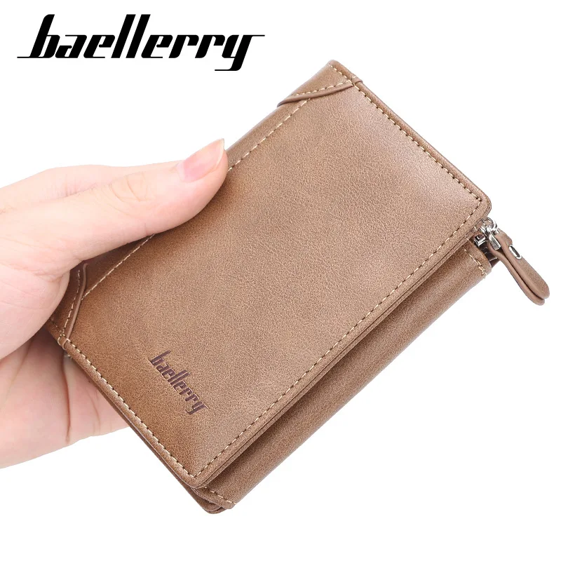 Кошелек Baellerry мужской из искусственной кожи на молнии с 11 отделениями для